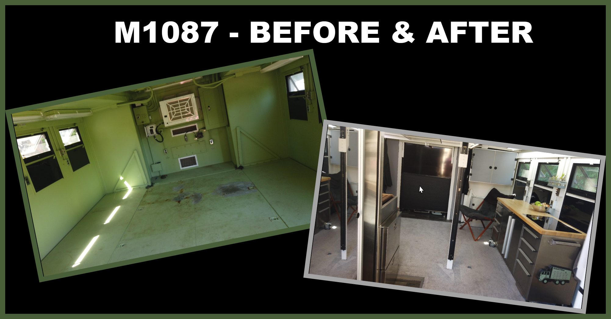 Before and After – Converting a M1087 into a Mobile Go Anywhere Tiny Home